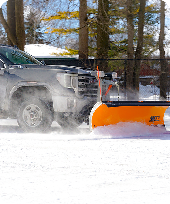 Snow plowing image